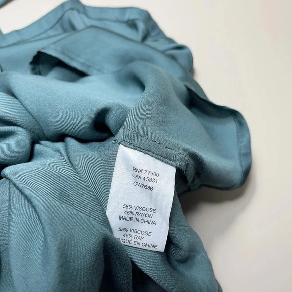 Chaser Silky Ladder Back Teal Cami - Picture 9 of 9